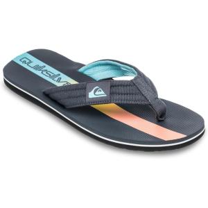 Quiksilver mens Quiksilver Men’s Molokai Layback Ii 3 Point Flip Flop Sandal(Iron Gate)
