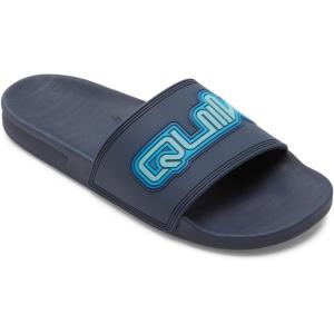 Quiksilver mens Quiksilver Men’s Rivi Wordmark II Slide Sandal(Blue 1)