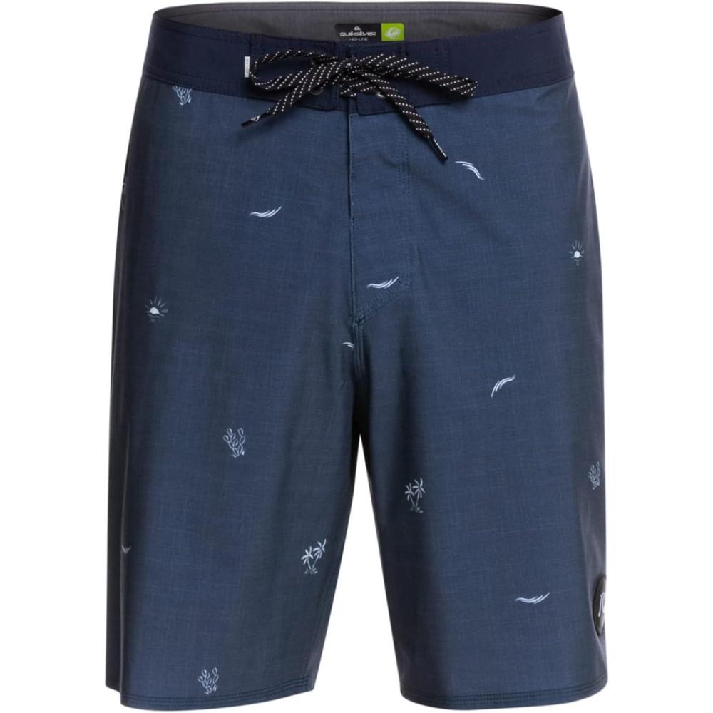image:imageQuiksilver Mens Standard Surfsilk Tijuana 19 Boardshort Swim TrunkSpaced OutInsignia Blue