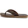 Quiksilver Men’s Carver Nubuck Three-Point Sandal(Demitasse Solid)