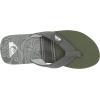 Quiksilver mens Quiksilver Men’s Molokai Layback II Sandal(Black/Green/Grey)