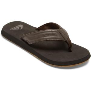 Quiksilver Monkey Wrench Core – Slider Sandals for Men(Brown 1)
