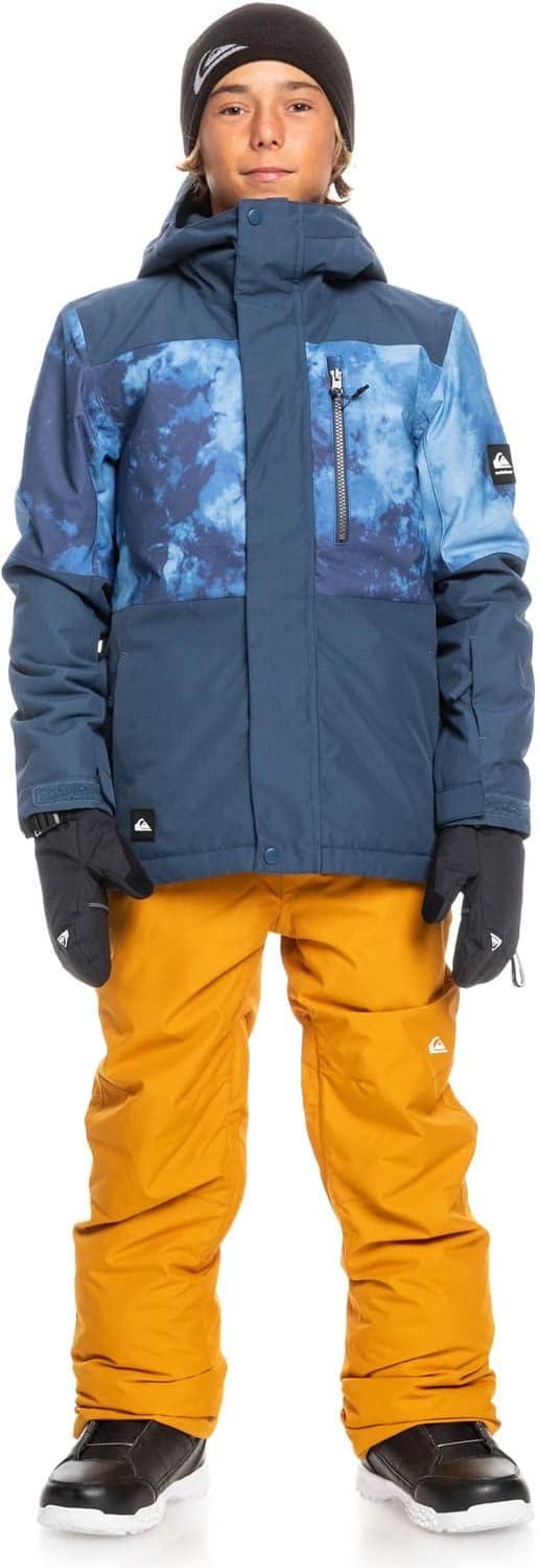 image:imageQuiksilver boys Little Mission 10k Grow System Snow JacketInsulated JacketInsignia Blue Quiet Storm Block