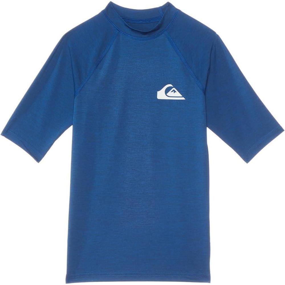image:imageQuiksilver Boys Age 816 Everyday UV Short Sleeve RashguardMonaco Blue Heather