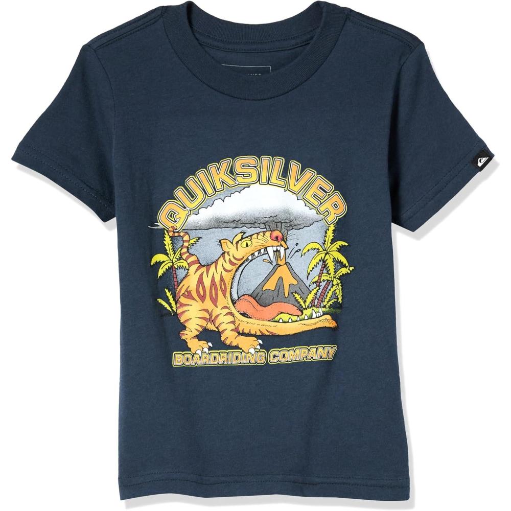 image:imageQuiksilver Boys Quiksilver Boys Barking Tiger Short Sleeve Tee ShirtDark Navy 241