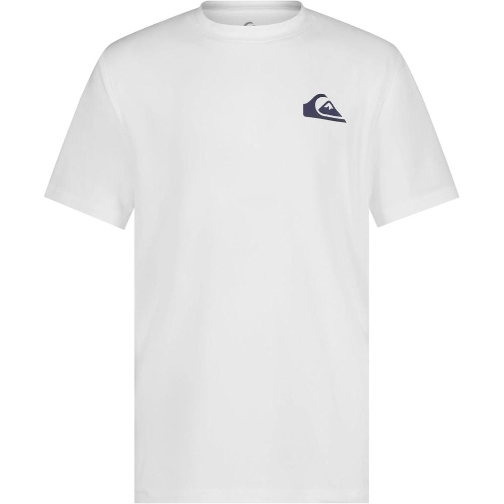 image:imageQuiksilver Boys Short Sleeve Rashguard Surf Shirt with UPF 50 Sun Protection Kids Swim TopWhite Everyday