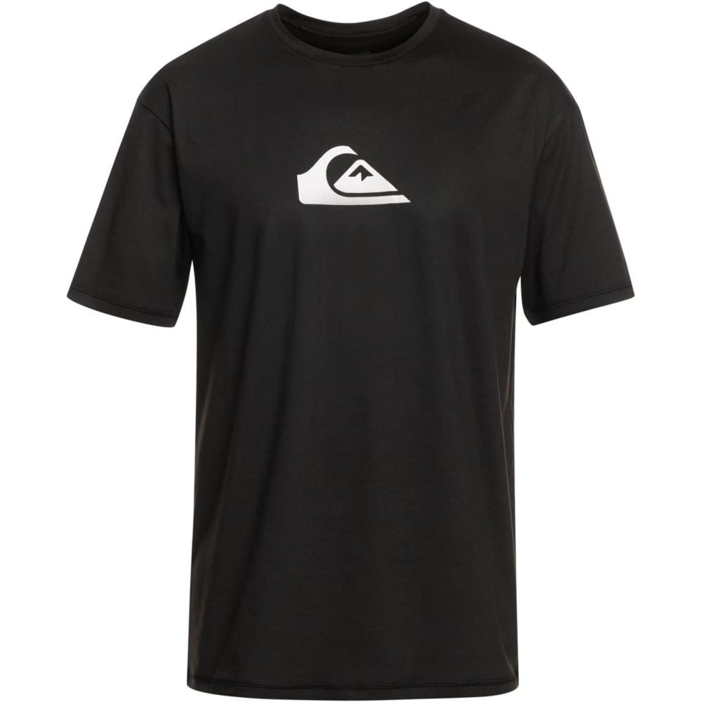 image:imageQuiksilver Boys Solid Streak Ss Youth Short Sleeve Surf Tee Shirt RashguardBlack