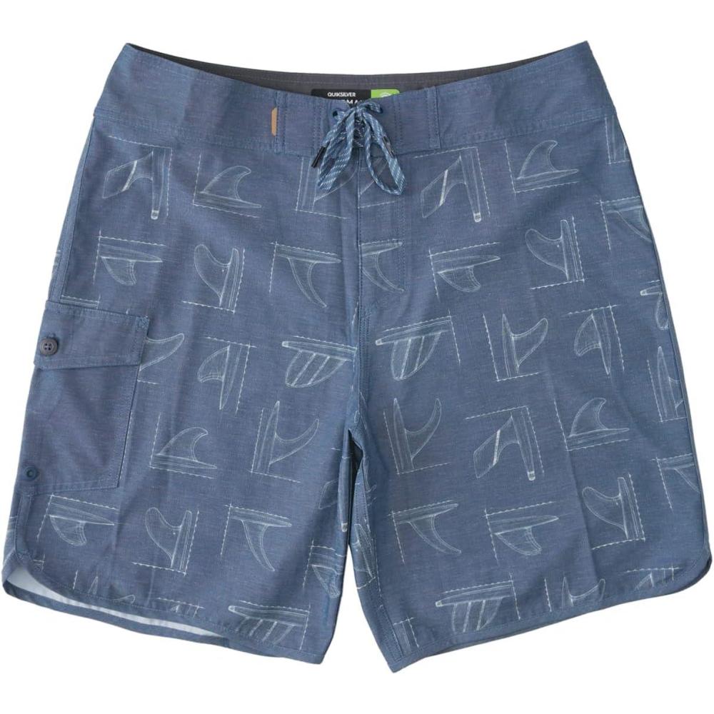 image:imageQuiksilver Mens Standard After Surf Stretch Volley Swim Trunk Bathing SuitFin Party ScallopEnsign Blue