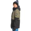 Quiksilver boys Little Mission 10k Grow System Snow JacketInsulated Jacket(True Black (Block))
