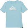 Quiksilver Big Boys Everyday Logo Core Short Sleeve T-Shirt, Sky Blue, Large
