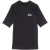 Quiksilver Boys (Age 8-16) Everyday UV Short Sleeve Rashguard(Black)