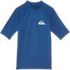 Quiksilver Boys (Age 8-16) Everyday UV Short Sleeve Rashguard(Monaco Blue Heather)