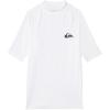 Quiksilver Boys (Age 8-16) Everyday UV Short Sleeve Rashguard(White)