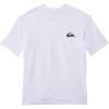 Quiksilver Boys (Age 8-16) Everyday UV Short Sleeve Rashguard(White Surf)