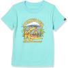 Quiksilver Boys Quiksilver Boy’s Barking Tiger Short Sleeve Tee Shirt(Marine Blue 241)