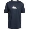 Quiksilver Boys Solid Streak Ss Youth Short Sleeve Surf Tee Shirt Rashguard(Navy Blazer)