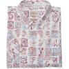 Quiksilver Mens Hawaiian Floral Surf Print Comfort Fit Button Down Shirt(Dusk Blue Doho Days)