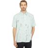 Quiksilver Mens Hawaiian Floral Surf Print Comfort Fit Button Down Shirt(Harbor Gray Master Crafter)