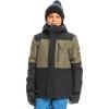 Quiksilver boys Little Mission 10k Grow System Snow JacketInsulated Jacket(True Black (Block))