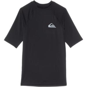 Quiksilver Boys (Age 8-16) Everyday UV Short Sleeve Rashguard(Black)