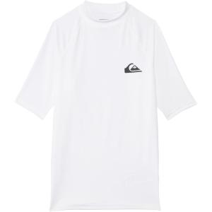 Quiksilver Boys (Age 8-16) Everyday UV Short Sleeve Rashguard(White)