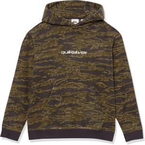 Quiksilver Boys Essentials Polar Hood Youth Fleece Hoody Sweatshirt(Tarmac Tiger Camoo Y Apparel)