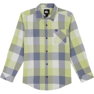 Quiksilver Boys Long Sleeve Flannel Shirt, Button Down Top, Stylish & Comfortable Fit(Winter Pear)