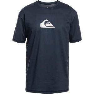 Quiksilver Boys Solid Streak Ss Youth Short Sleeve Surf Tee Shirt Rashguard(Navy Blazer)
