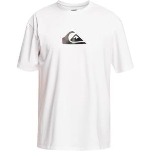 Quiksilver Boys Solid Streak Ss Youth Short Sleeve Surf Tee Shirt Rashguard(White)