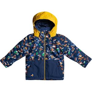 Quiksilver boys Little Mission 10k Grow System Snow JacketInsulated Jacket(Blue Snow Aloha)
