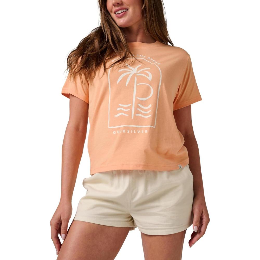 image:imageQuiksilver Womens Sunset Views Classic Graphic TShirtPeach