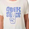 Quiksilver Women’s Quik Peace Classic Graphic T-Shirt(Off-white)