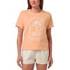 Quiksilver Women’s Sunset Views Classic Graphic T-Shirt(Peach)