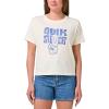 Quiksilver Women’s Quik Peace Classic Graphic T-Shirt(Off-white)