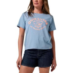 Quiksilver Women’s Logo Classic Graphic T-Shirt(Deep Sea)