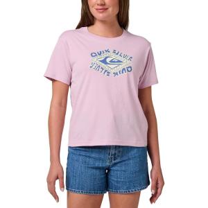 Quiksilver Women’s Retro Diamond Classic Graphic T-Shirt(Pale Orchid)