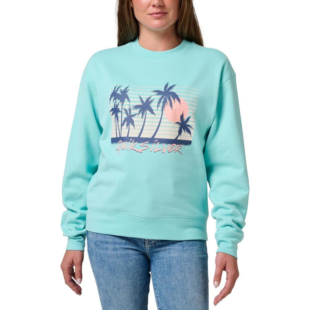 image:imageWomens Tropics Runaway Crewneck SweatshirtAqua