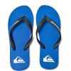 Quiksilver Molokai Flip Flops for Men, Athletic Mens Sandals, Size 6 to 16 Thong Mens Slides(Black/Blue/Black)
