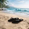 Quiksilver Molokai Flip Flops for Men, Athletic Mens Sandals, Size 6 to 16 Thong Mens Slides(Black/Red/Green)