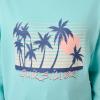 Women’s Tropics Runaway Crewneck Sweatshirt(Aqua)