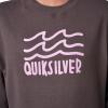 Women’s Zuma Wave Crewneck Sweatshirt(Off Black)