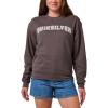 Women’s Drop Out Crewneck Sweatshirt(Off Black)