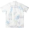 Quiksilver Men’s Sail Palm Button Up Woven Top(Antique White (Right Point))