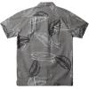 Quiksilver Men’s Sail Palm Button Up Woven Top(Granite Gray (Right Point))