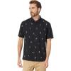 Quiksilver Men’s Sail Palm Button Up Woven Top(Black Sail Palms 233)