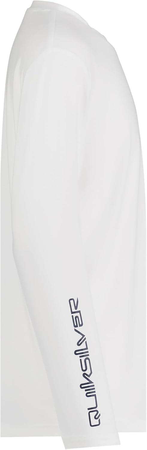 image:imageQuiksilver Boys Long Sleeve Rashguard Surf Shirt with UPF 50 Sun Protection Kids Swim TopWhite Everyday