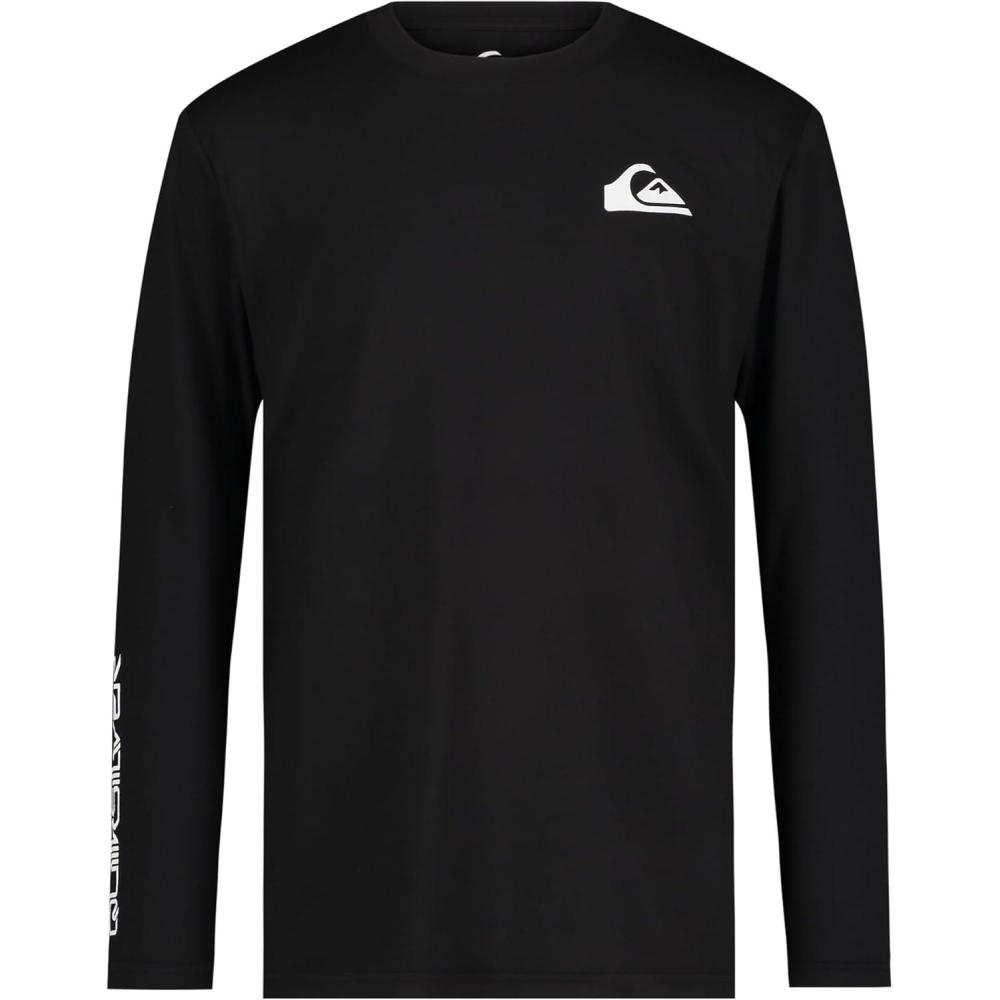 image:imageQuiksilver Boys Long Sleeve Rashguard Surf Shirt with UPF 50 Sun Protection Kids Swim TopBlack