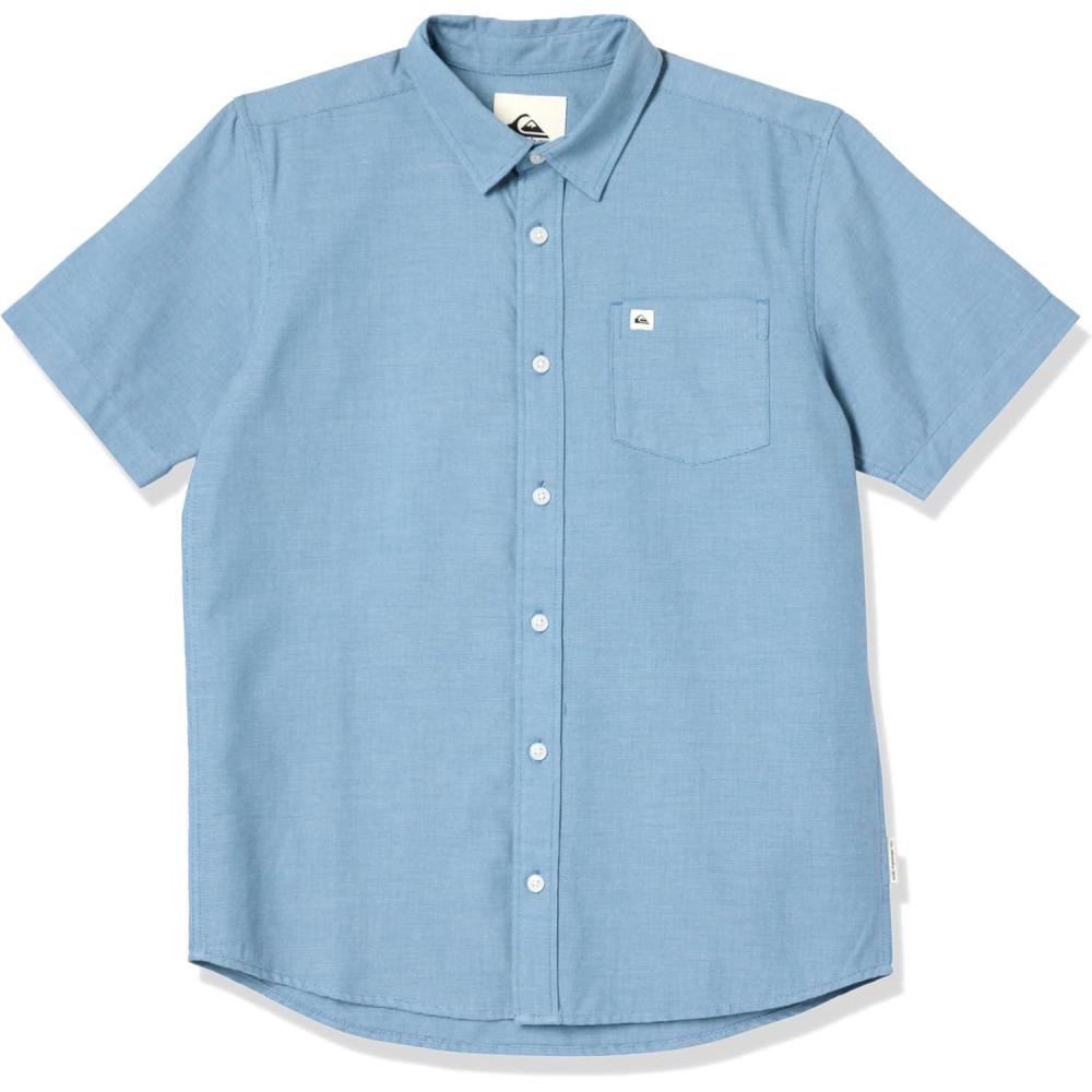 image:imageQuiksilver Boys Short Sleeve Classic Woven Shirt Button Down Top Stylish amp ComfortableBlue Shadow 241
