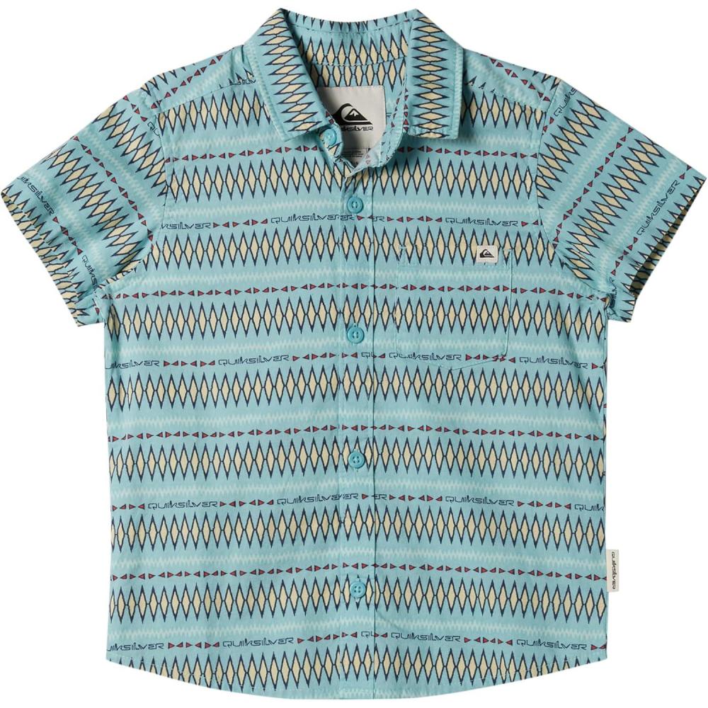 image:imageQuiksilver Boys Short Sleeve Classic Woven Shirt Button Down Top Stylish amp ComfortableMarine Blue Pattern Ss Boys 241