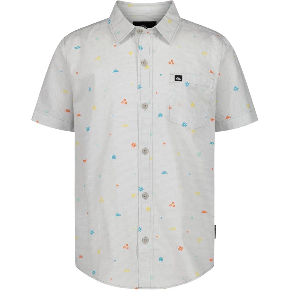 image:imageQuiksilver Boys Short Sleeve Classic Woven Shirt Button Down Top Stylish amp ComfortableMicro Chip